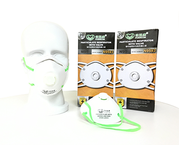 N9593  Anti particle respirator/cup respirator with breathing valve