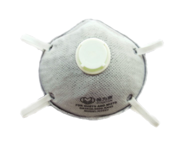 N9597 Anti particle respirator/active carbon cup respirator with breather valve