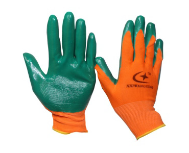 Dingqing rubber coated gloves