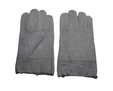 Short full leather gloves