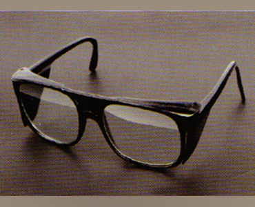 1148 white glasses with black frame