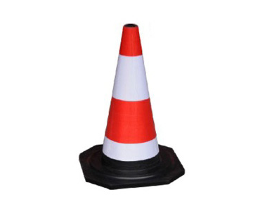 Rubber road cone